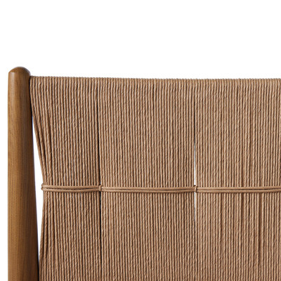 Amber Lewis x Four Hands Dara Counter Stool with Cushion - Dulane Mahogany - Counter