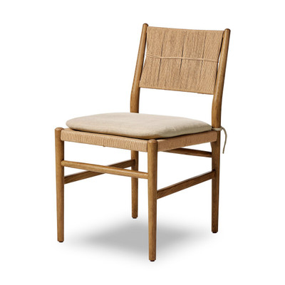Amber Lewis x Four Hands Dara Dining Chair with Cushion - Broadway Dune