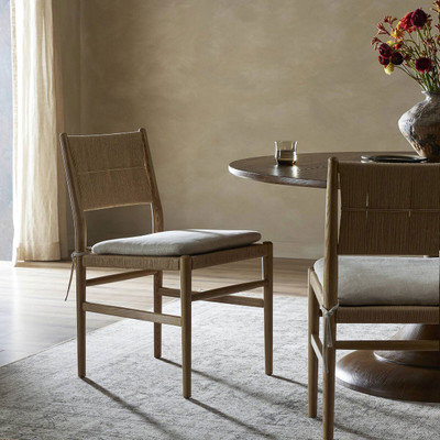 Amber Lewis x Four Hands Dara Dining Chair with Cushion - Broadway Dune