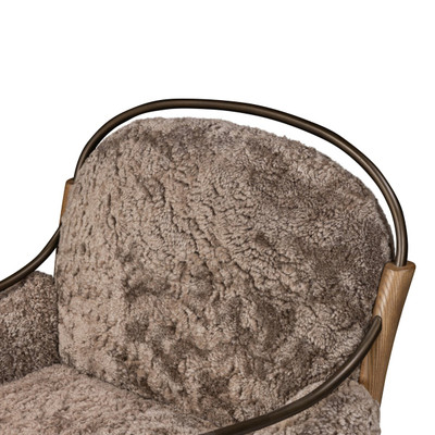 Amber Lewis x Four Hands Demi Chaise - Taupe Shearling