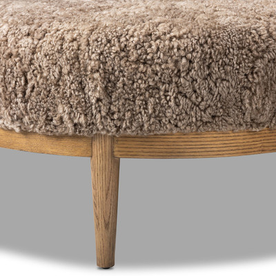 Amber Lewis x Four Hands Demi Chaise - Taupe Shearling