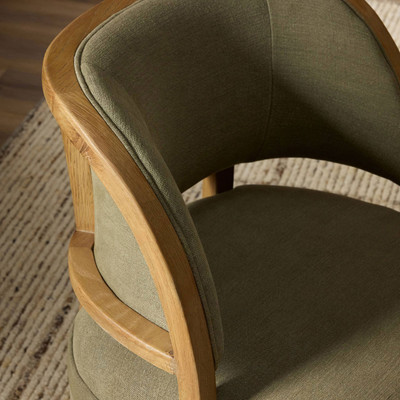 Amber Lewis x Four Hands Dreya Dining Chair - Broadway Olive