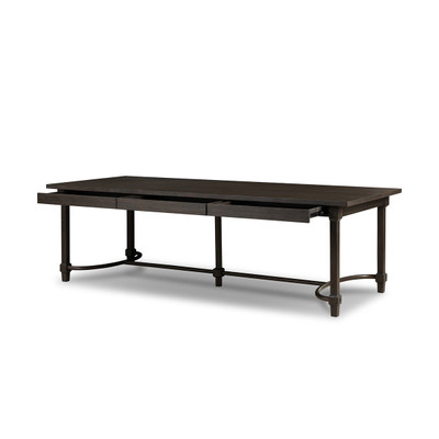 Amber Lewis x Four Hands Edison Dining Table - Smoked Black