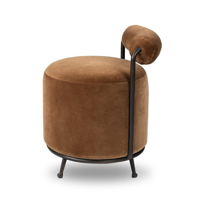 Amber Lewis x Four Hands Gwendolyn Accent Stool - Surrey Ochre
