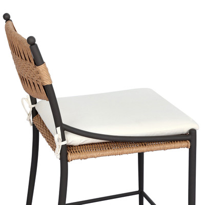 Amber Lewis x Four Hands Mae Outdoor Counter Stool - Fine Textured Natural