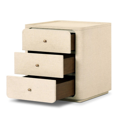 Amber Lewis x Four Hands Paula Nightstand - Beige Painted Linen