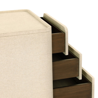 Amber Lewis x Four Hands Paula Nightstand - Beige Painted Linen