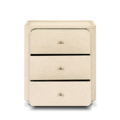 Amber Lewis x Four Hands Paula Nightstand - Beige Painted Linen