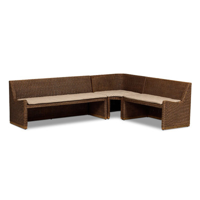 Amber Lewis x Four Hands Senna Dining Banquette L Shape 106" - Right - Rodin Sand