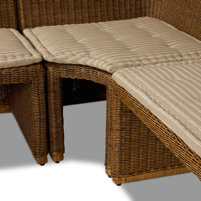 Amber Lewis x Four Hands Senna Dining Banquette L Shape 121" - Rodin Sand