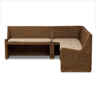 Amber Lewis x Four Hands Senna Dining Banquette L Shape 83" - Rodin Sand