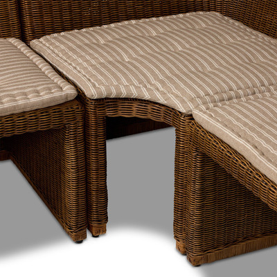 Amber Lewis x Four Hands Senna Dining Banquette L Shape 83" - Rodin Sand