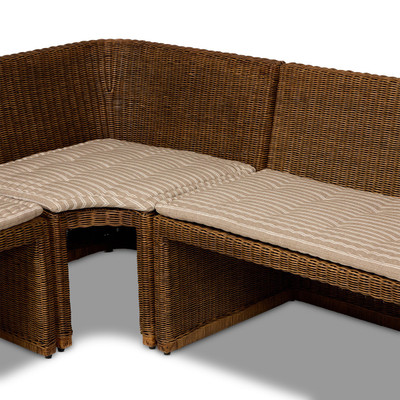 Amber Lewis x Four Hands Senna Dining Banquette L Shape 83" - Rodin Sand