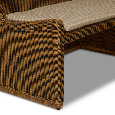Amber Lewis x Four Hands Senna Dining Banquette U Shape 145" - Rodin Sand