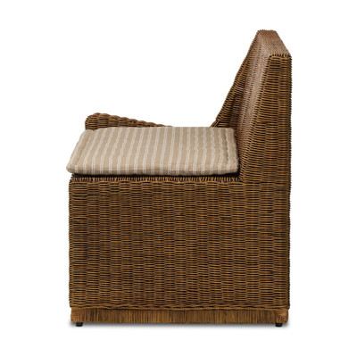Amber Lewis x Four Hands Senna LAF Woven Dining Bench 72" - Rodin Sand