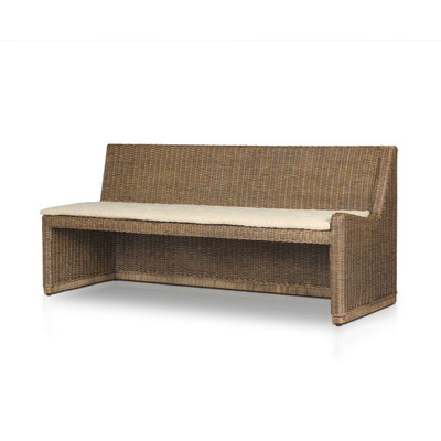 Amber Lewis x Four Hands Senna RAF Woven Dining Bench - 72" - Broadway Dune