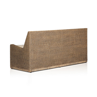Amber Lewis x Four Hands Senna RAF Woven Dining Bench - 72" - Broadway Dune
