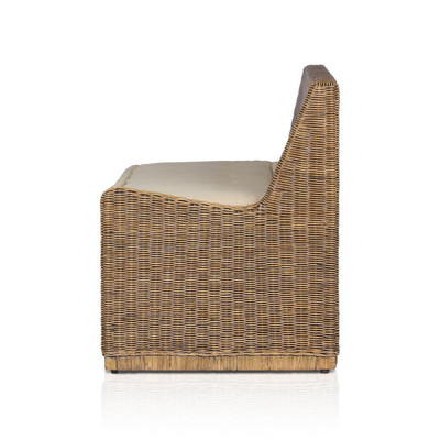 Amber Lewis x Four Hands Senna RAF Woven Dining Bench 49" - Broadway Dune