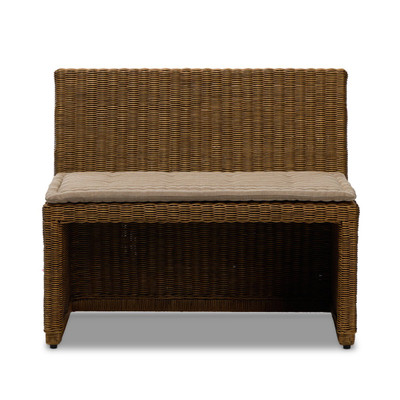Amber Lewis x Four Hands Senna Woven Dining Chair and a Half - Rodin Sand