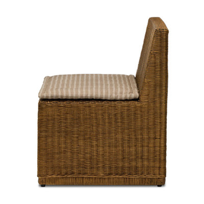 Amber Lewis x Four Hands Senna Woven Dining Chair and a Half - Rodin Sand