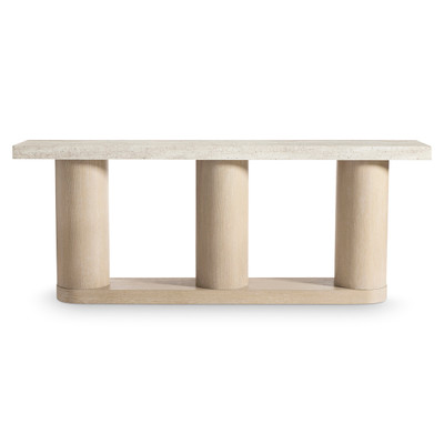 Bernhardt Asana Faux Stone Console Table