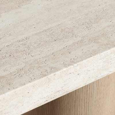 Bernhardt Asana Faux Stone Console Table