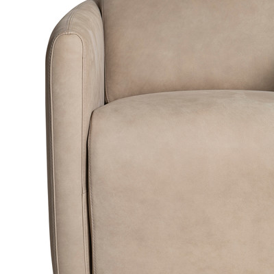 Bernhardt Livvy Leather Power Motion Swivel Chair