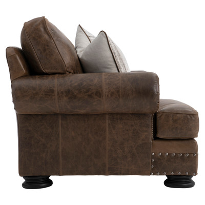 Bernhardt Foster Mocha Leather Chair