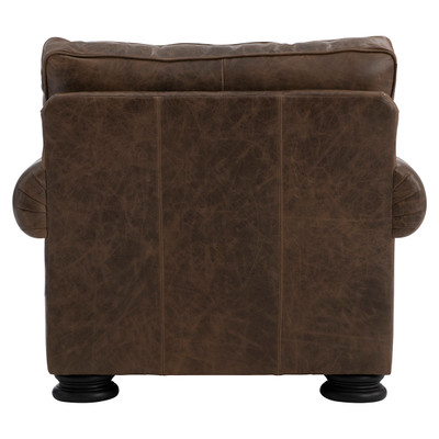Bernhardt Foster Mocha Leather Chair