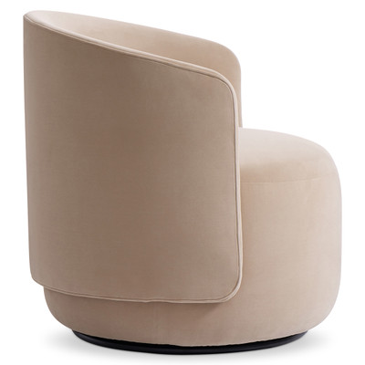 Bernhardt Crosby Fabric Swivel Chair - Beige