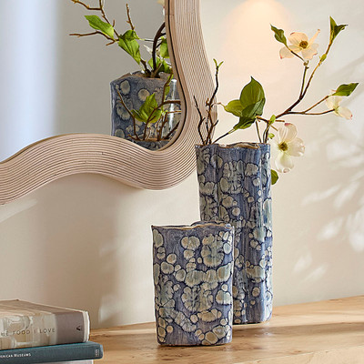 Jamie Young Cloud Ceramic Decorative Set of 2 Vases