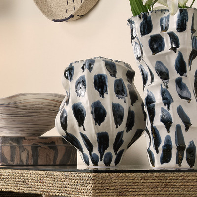 Jamie Young Monet Wide Ceramic Decorative Vase
