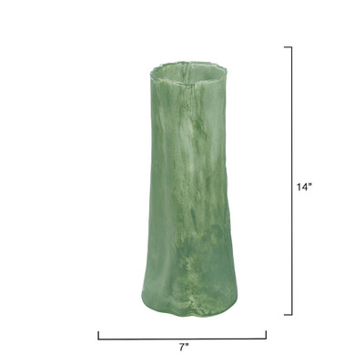 Jamie Young Sequoia Green Glass Decorative Vase - Small