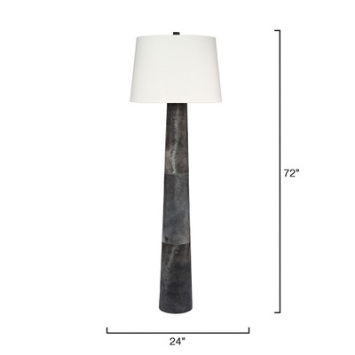 Jamie Young Robertson Hide Floor Lamp - Slate