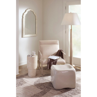 Jamie Young Cushion Concrete Stool - Cream