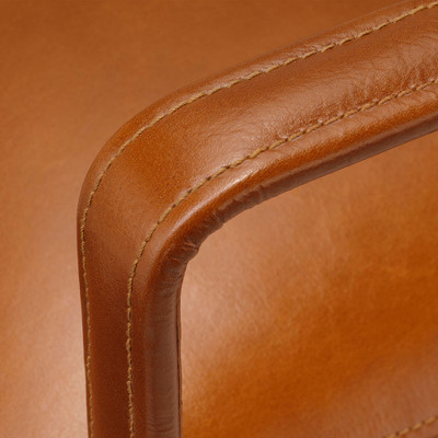 Jamie Young Hemingway Leather Accent Chair - Saddle