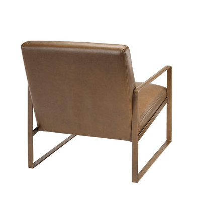 Jamie Young Hemingway Leather Accent Chair - Truffle