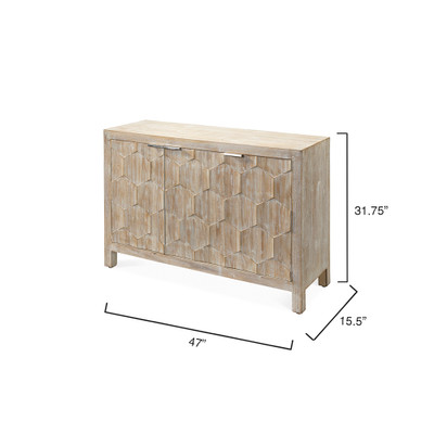 Jamie Young Juniper Three-Door Wood Cabinet