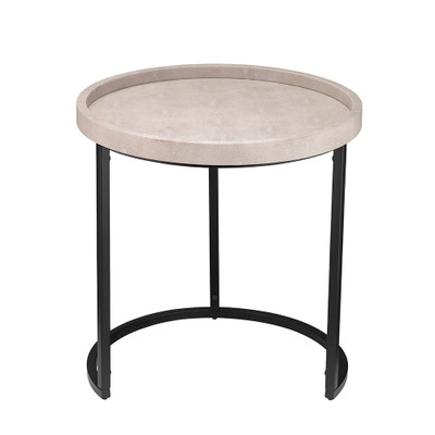 Jamie Young Maddox Faux Shagreen Nesting Tables (Set of 3) - Cream