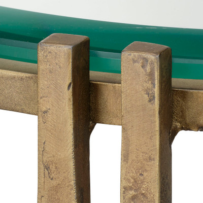 Jamie Young Metrical Iron Side Table - Antique Brass