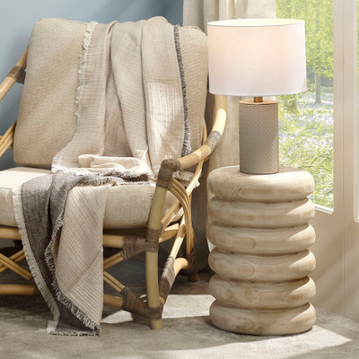 Jamie Young Mojave Wood Side Table