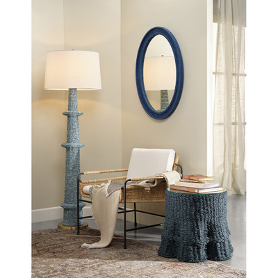 Jamie Young Falda Seagrass Side Table - Verdigris