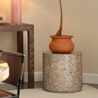 Jamie Young Marigold Mother of Pearl Side Table