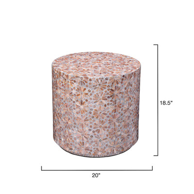 Jamie Young Marigold Mother of Pearl Side Table