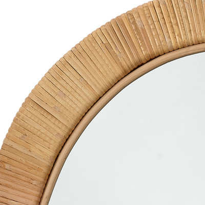 Jamie Young Aloha Rattan Oval Mirror