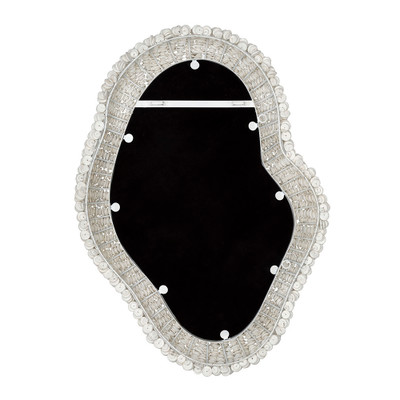 Jamie Young Amoeba Wood Beaded Wall Mirror
