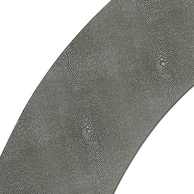 Jamie Young Chester Shagreen Round Mirror - Grey
