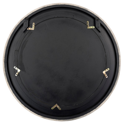 Jamie Young Chester Shagreen Round Mirror - Ivory
