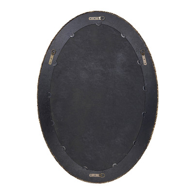 Jamie Young Lark Braided Seagrass Oval Mirror