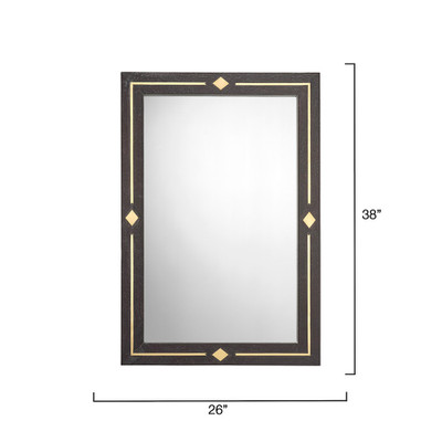 Jamie Young Lloyd Wood Rectangle Mirror